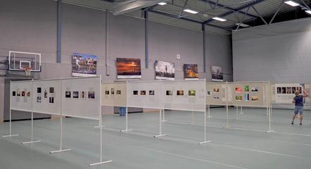 Aufbau DVF Jugend-Fotofestival in Freisen