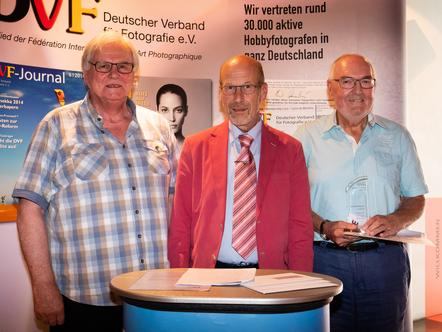 v.l. Bernd Krause, Wolfgang Rau, Dieter Walter (3. Platz und Silbermedaille Sparte B)