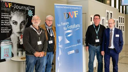 Ernst Heer, Bernd Krause, Karlheinz Weingärtner und DVF Präsident Wolfgang Rau