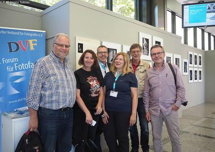 (v.li.) Udo Gartz (PGL Lübeck), Martina Wolf, Norbert Liebertz, Barbara Schmidt, Ekkehard Retelsdorf, Wolfgang Elster (DVF-Internetbeauftrager)