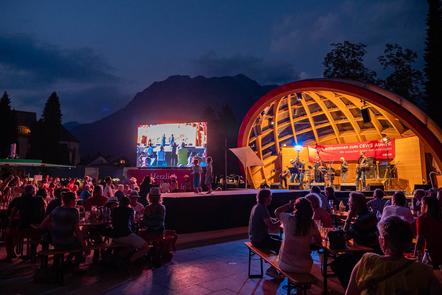 Festival-Bühne im Kurpark Oberstdorf